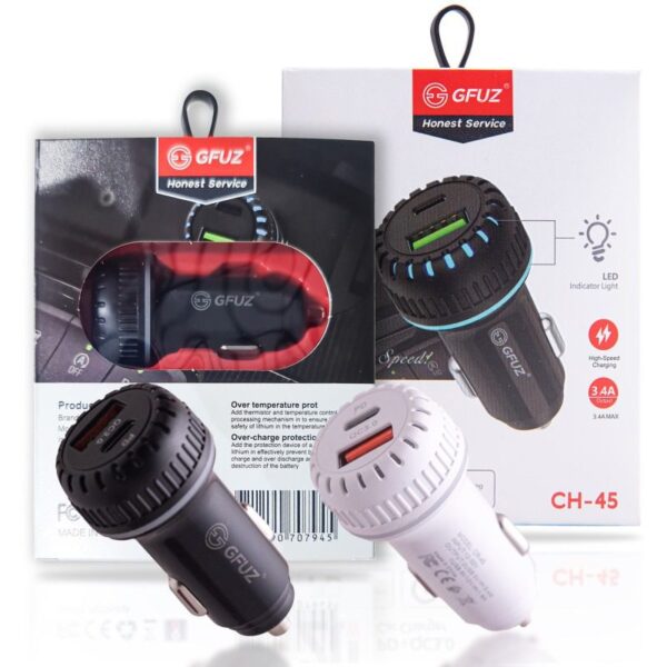 شارژر فندکی جیفیوز مدل GFUZ CH-45