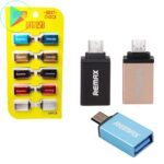 مبدل OTG میکرو USB ریمکس مدل Remax با استاندارد سرعت USB 2.0