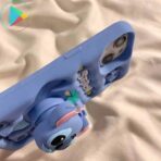 قاب گوشی عروسکی آیفون طرح STITCH (خرس آبی) – فانتزی، مقاوم و بسیار جذاب - Image 2