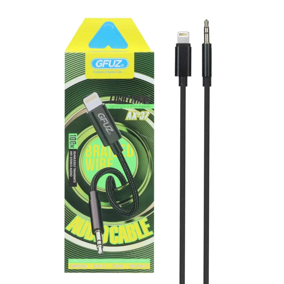 مبدل لایتنینگ به AUX برند Gfuz (تبدیل آیفون به سیم AUX) - Image 1