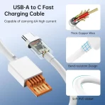 کابل شارژ 120 وات شیائومی مدل 120W6A ثانیه‌شمار - Image 2