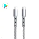 کابل پاوربانکی دو سر Type-C توری برزنتی مدل FC-25 پشتیبانی شارژ سریع