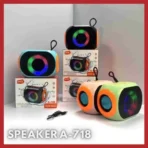 اسپیکر بلوتوثی قابل حمل مدل A-718 سری دیسکو با پورت Type-C