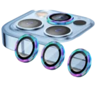 محافظ لنز دوربین رینگی شیشه ای اپل مدل iPhone 13 Pro و iPhone 13 Pro Max با فریم فلزی - Image 2