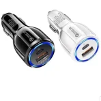 شارژر فندکی فست شارژ برند تی ای Fast Car Charger TE-348PD - Image 2