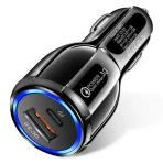شارژر فندکی فست شارژ برند تی ای Fast Car Charger TE-348PD - Image 3